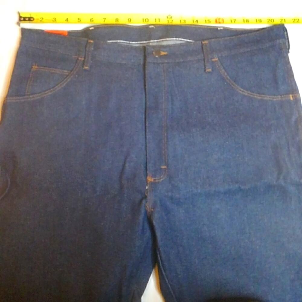 NWT Rustler Advantage Hard Working Extra Heavy Weight Denim Blue Jeans 42 X 32. - Picture 4 of 8